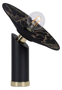 Stolní lampa MARKET SET, Gatsby, Černá, Obývací pokoj, Kov, Design