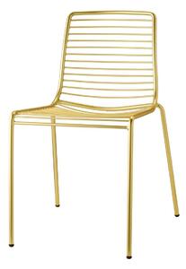 Židle Summer zlatá s poduškou