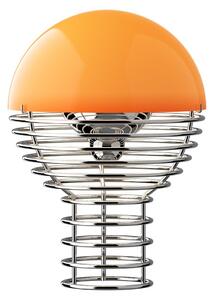 Stolní lampa Verpan, Wire, stmívatelné, Oranžová, Obývací pokoj, Nerezová ocel, Design