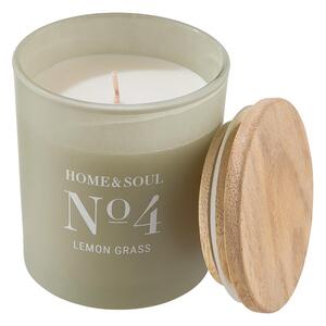 HOME & SOUL Vonná svíčka se sójovým voskem No. 4 Lemon Grass