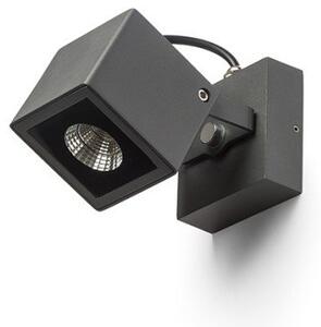 RED R12578 BORA nástěnná antracitová 230V LED 6W 44° IP54 3000K - RED - DESIGN RENDL