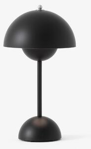 Stolní lampa &Tradition, Flowerpot VP9, stmívatelné, Černá, Obývací pokoj, Plast, Design