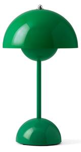 Stolní lampa &Tradition, Flowerpot VP3, Zelená, Obývací pokoj, Kov, Design