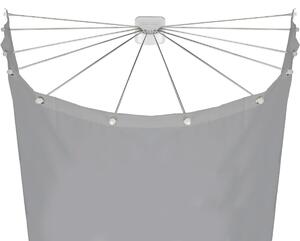Držák sprchového závěsu ve tvaru deštníku
