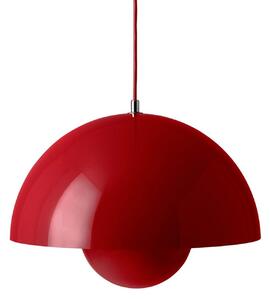 Závěsná svítidlo &Tradition, Flowerpot VP7, stmívatelné, Červená, Obývací pokoj, Kov, Design