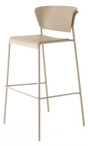 Barová židle Lisa 75cm šedá