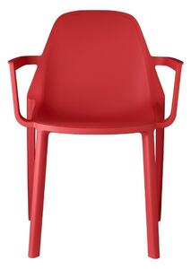 Židle Piu Arm červená