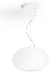Závěsná svítidlo Philips Hue, Bílá, Obývací pokoj, Sklo