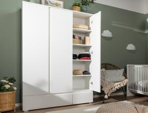 Šatní skříň Image, 122 cm, bílá