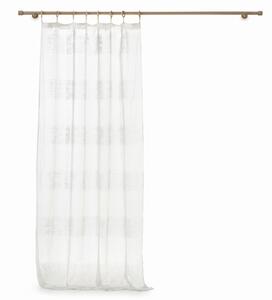 Záclona na dřevěných průchodech DALTON BLANC, 140 x 240 cm