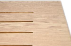 Doppler EXPERT WOOD antracit - gastro barový hliníkový zahradní stůl s dekorem dřeva - 90 x 90 x 110 cm