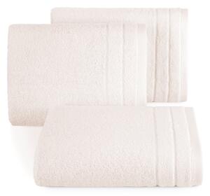 Klasický bledě růžový ručník DAMLA s jemným pásem 30x50 cm Rozměr: 50 x 90 cm