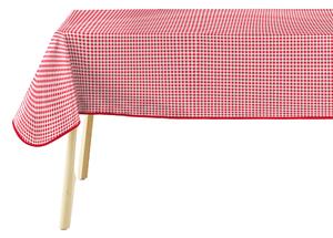 Obdélníkový ubrus s červenou kostkou MINI VICHY ROUGE, 140 x 240 cm