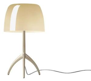 Stolní lampa Foscarini, Zlatá / mosazná, Obývací pokoj, Hliník