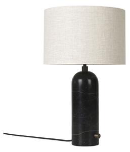 Stolní lampa GUBI, stmívatelné, Černá, Obývací pokoj, Mramor