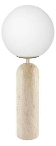 Stolní lampa Globen Lighting, Torrano, Béžová, Obývací pokoj, Sklo, Design