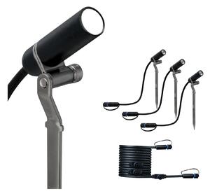 P 94156 Plug&Shine sada zápich Plantini IP65 3000K 3x2,5W 24V antracit - PAULMANN