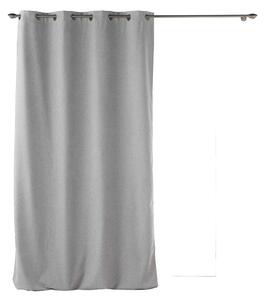 Záclona na průvlečných kroužcích JUPITER GREY, 140 x 260 cm, termoizolační