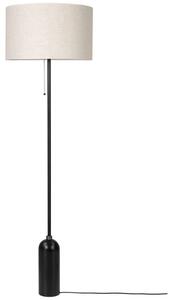 Stojací Lampa GUBI, stmívatelné, Černá, Obývací pokoj, Mramor