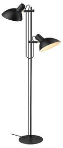 Stojací Lampa Halo Design, Černá, Obývací pokoj, Kov
