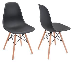 Bestent Jídelní židle černá skandinávský styl Classic