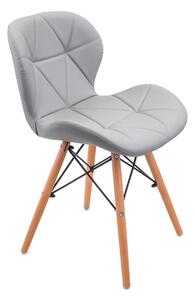 Bestent Jídelní židle kožená Light Grey