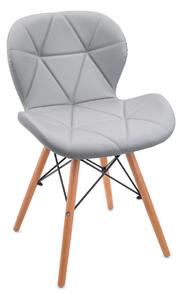 Bestent Jídelní židle kožená Light Grey