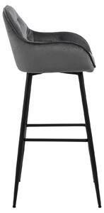Barová židle Brooke VIC šedá
