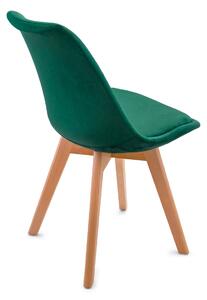 Bestent Jídelní židle sametová skandinávský styl Green Glamor