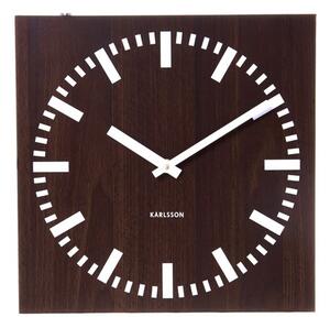 Oboustranné nástěnné hodiny Karlsson 5529 wenge 30cm