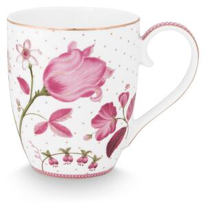 Pip Studio Jolie Tulip XL hrnek 440ml, růžový