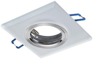 Ecolamp Podhledové svítidlo Glass Square, 1x bílé skleněné stínítko, w