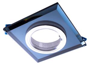 Ecolamp Podhledové svítidlo Glass Round, 1x skleněné/černé kovové stínítko, b