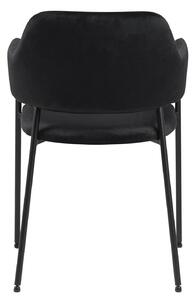 Židle Lima s područkami černá