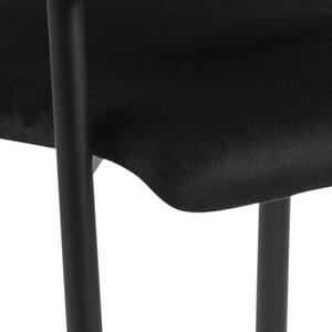 Židle Lima s područkami černá