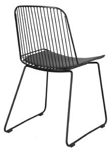 Židle Dill s poduškou černá