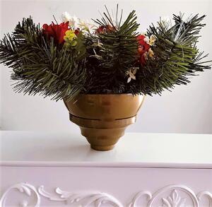 Květináč "mísa" - Smuteční umělá dekorace - aranžmá na hrob, pr. 40cm