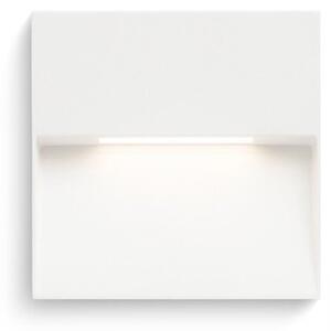 AQILA SQ nástěnná bílá 230V LED 6W IP54 3000K - RED - DESIGN RENDL