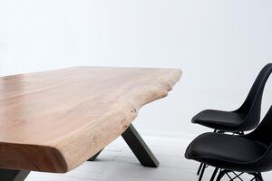 Jídelní stůl Siren X, 180x77x86-89 cm, Akácie 35 mm
