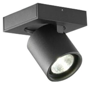 Stropní Lampa LIGHT-POINT, stmívatelné, Černá, Obývací pokoj, Hliník