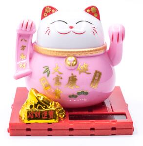Maneki neko - mávající kočička Solar - Feng shui F