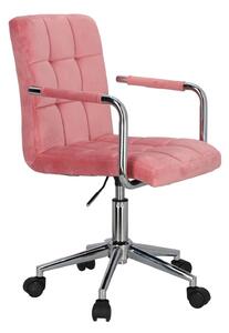 Kancelářská židle Cosmo Arm pink velvet
