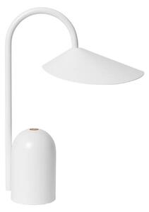 Stolní lampa ferm LIVING, Bílá, Obývací pokoj, Hliník