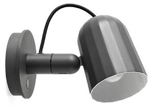 Nástěnná Svítidla HAY, Noc Wall Button, Šedá, Obývací pokoj, Kov, Design