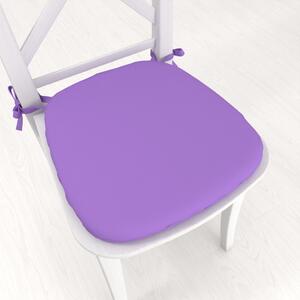Biante Oblý podsedák Rongo RG-038 Světle fialový - 39x37x3 cm