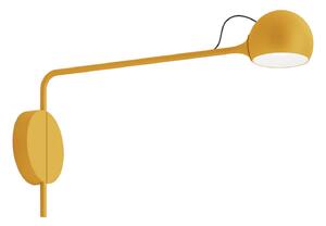 Nástěnná Svítidla Artemide, Ixa, stmívatelné, Žlutá, Obývací pokoj, Kov, Design
