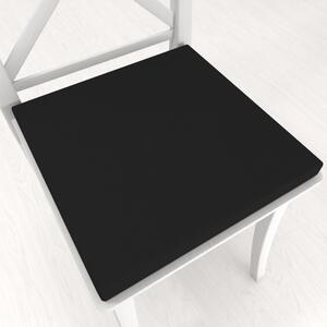 Biante Čtvercový podsedák Rongo RG-014 Černý - 38x38x3 cm