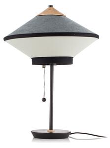 Stolní lampa Forestier, Cymbal S, Modrá, Obývací pokoj, Tkanina / Textil, Design