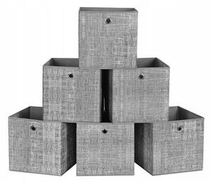 Truhlík Songmics 30 x 30 x 30 cm 5 l šedý