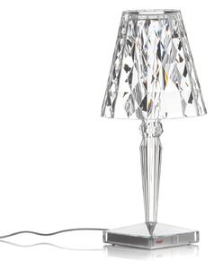 Stolní lampa Kartell, Big Battery, Transparentní, Obývací pokoj, Plast, Design